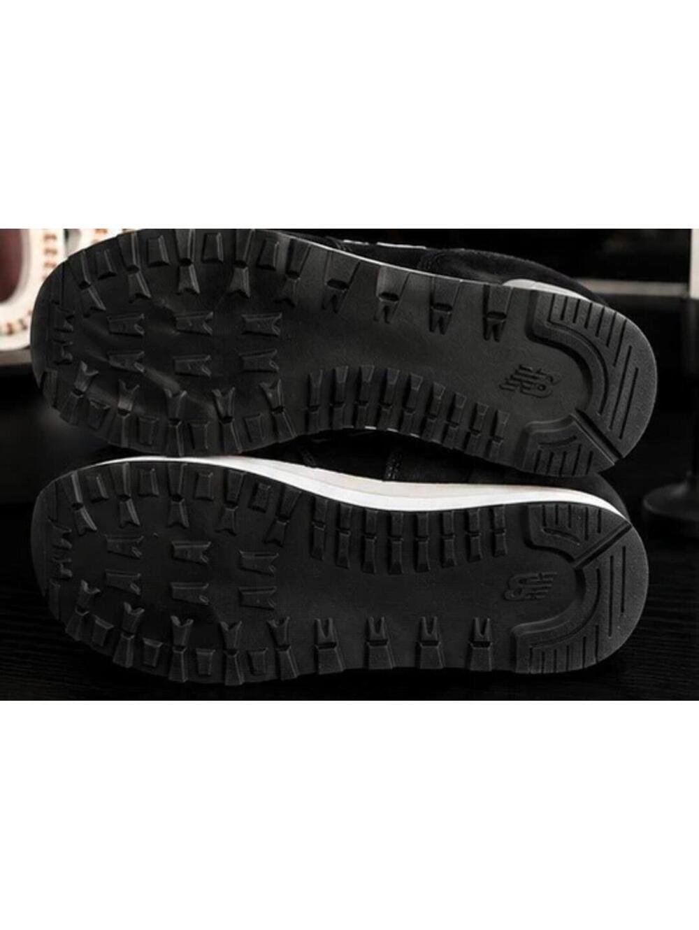 New Balance 574 Core Black White Sneakers Kids 4 Wide Women’s 5.5 - Picture 6 of 7